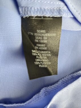 SEARS Men’s Light Blue Polyester Shirt